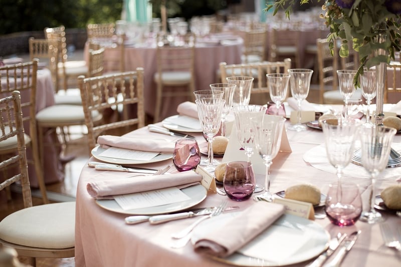 Wedding Reception Table Setting